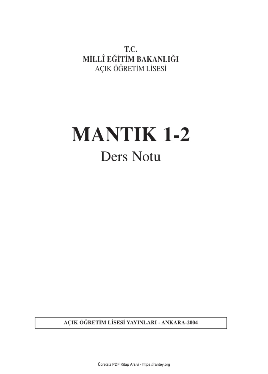 Ders Notu MEB kapak görseli