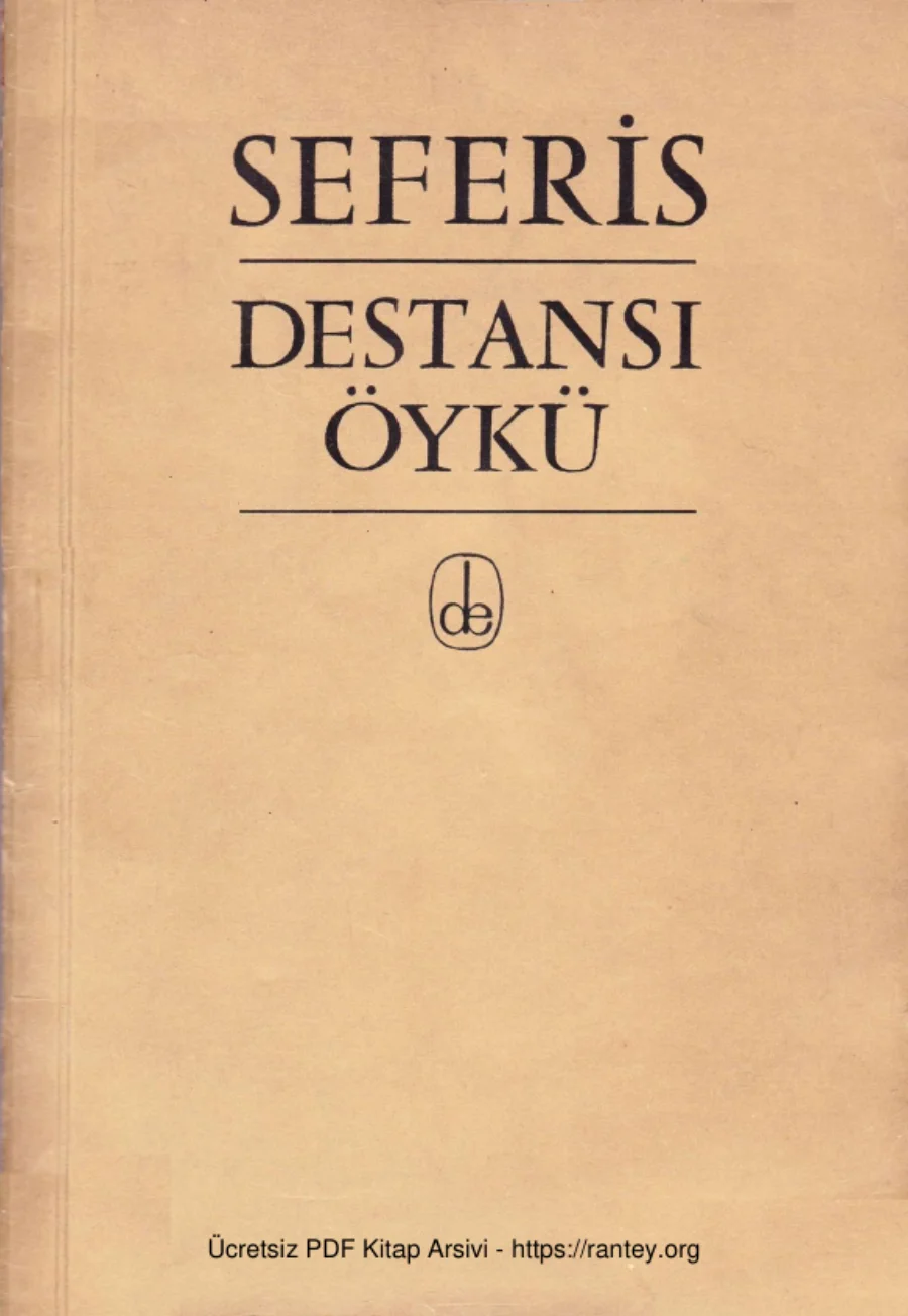 Destansı Öykü De Yayınevi kapak görseli