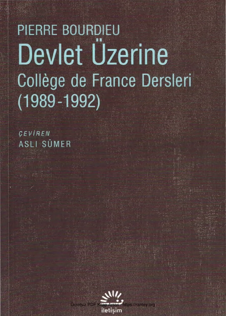 Devlet Üzerine kapak görseli