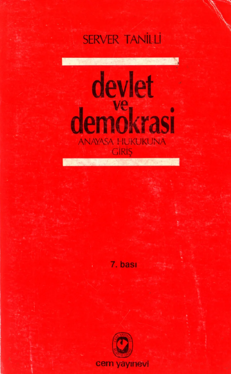 Devlet ve Demokrasi Anayasa Hukukuna Giriş kapak görseli