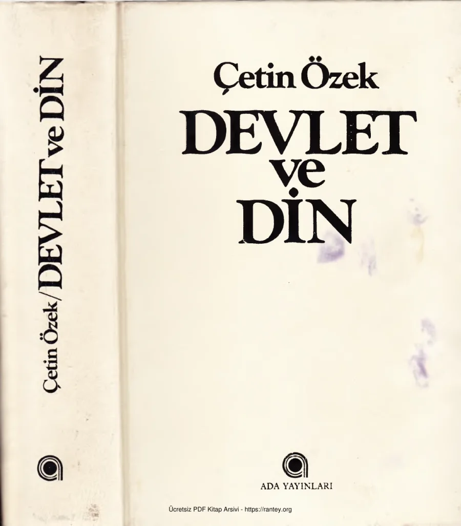 Devlet ve Din kapak görseli