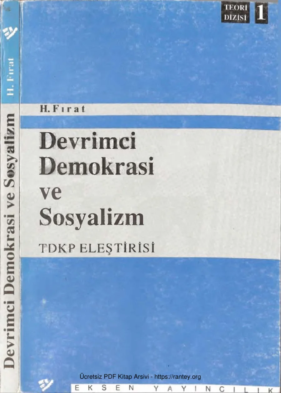 Devrimci Demokrasi ve Sosyalizm TDKP Eleştirisi kapak görseli