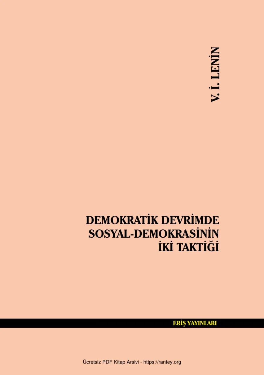 Devrimde Sosyal Demokrasinin iki Taktiği kapak görseli