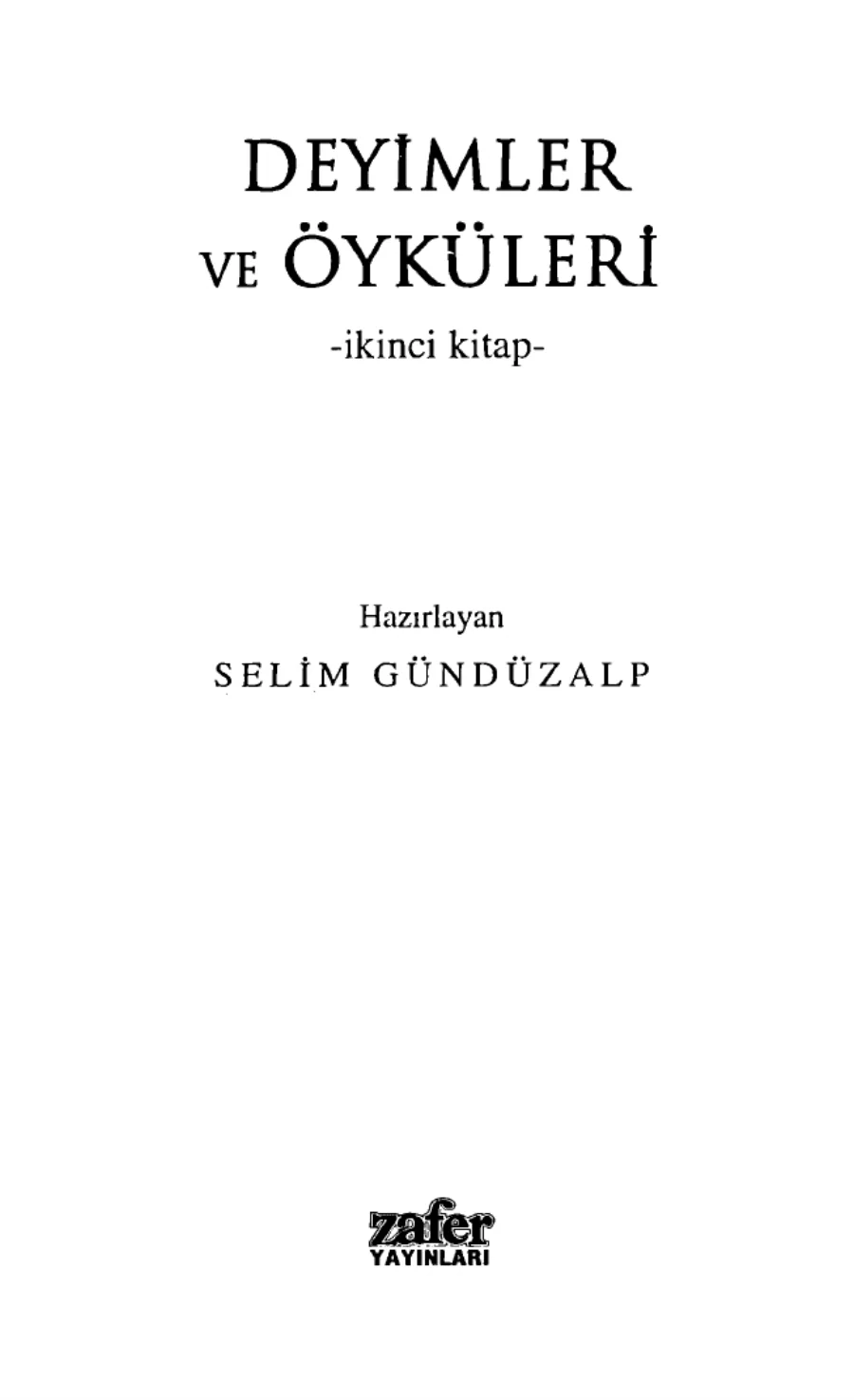 Deyimler ve Öyküleri 2 kapak görseli