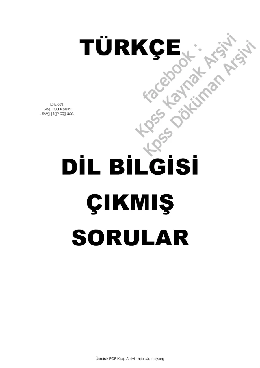 Dil bilgisi çıkmış sorular kapak görseli