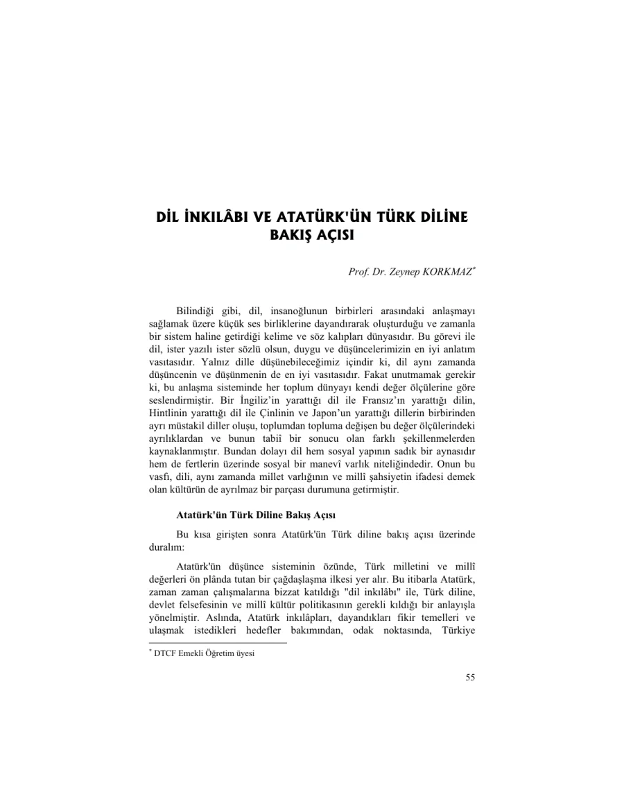 Dil İnkilabi Ve Atatürkün kapak görseli