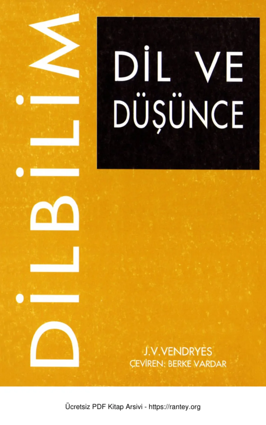 Dil ve Düşünce kapak görseli