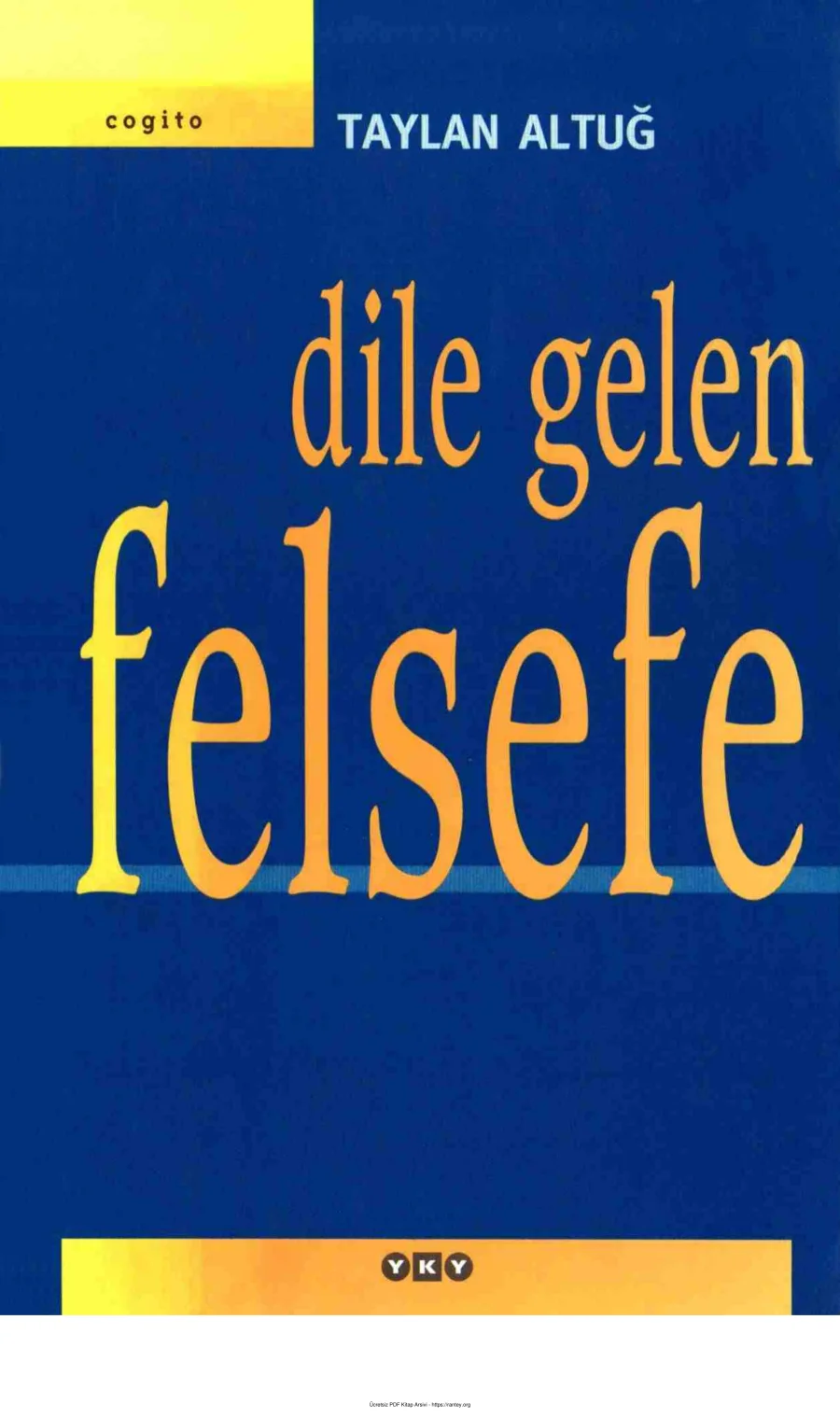 Dile Gelen Felsefe kapak görseli