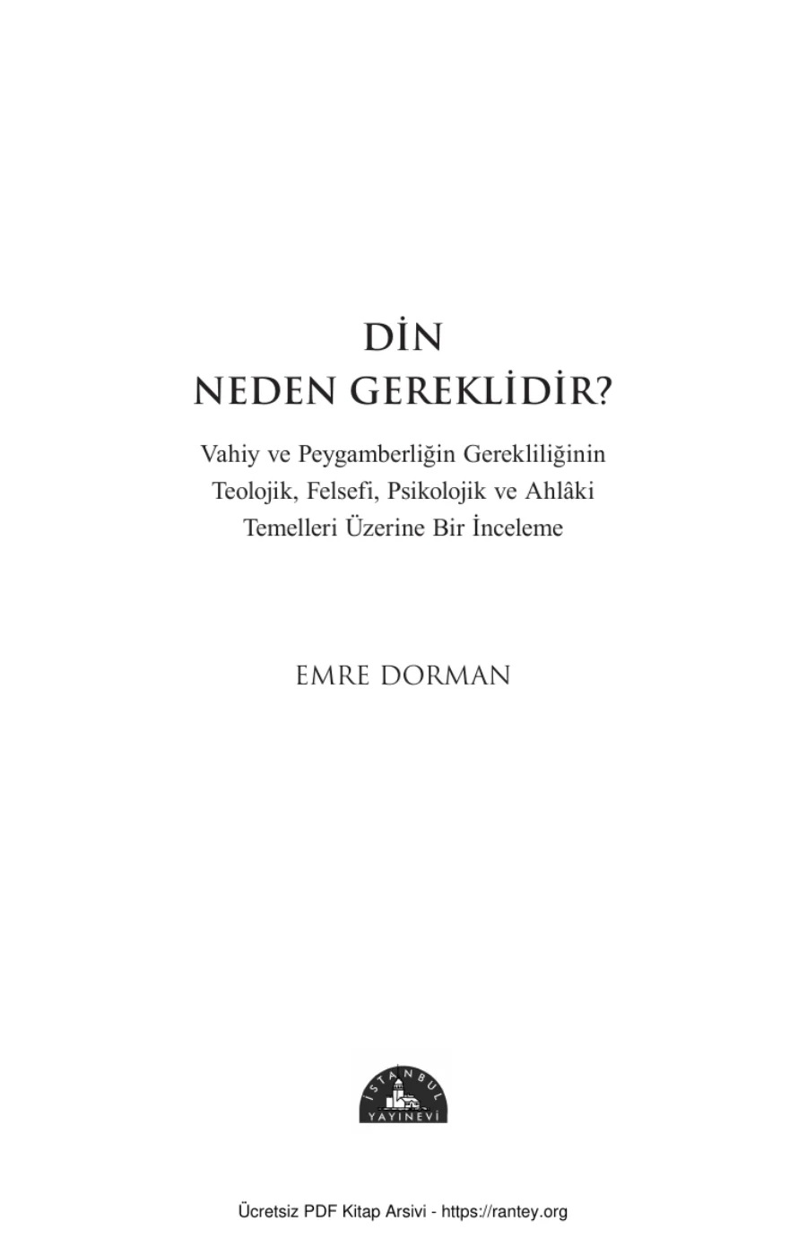 Din Neden Gereklidir kapak görseli