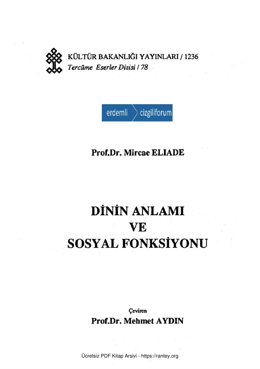 Dinin Anlamı ve Sosyal Fonksiyonu kapak görseli