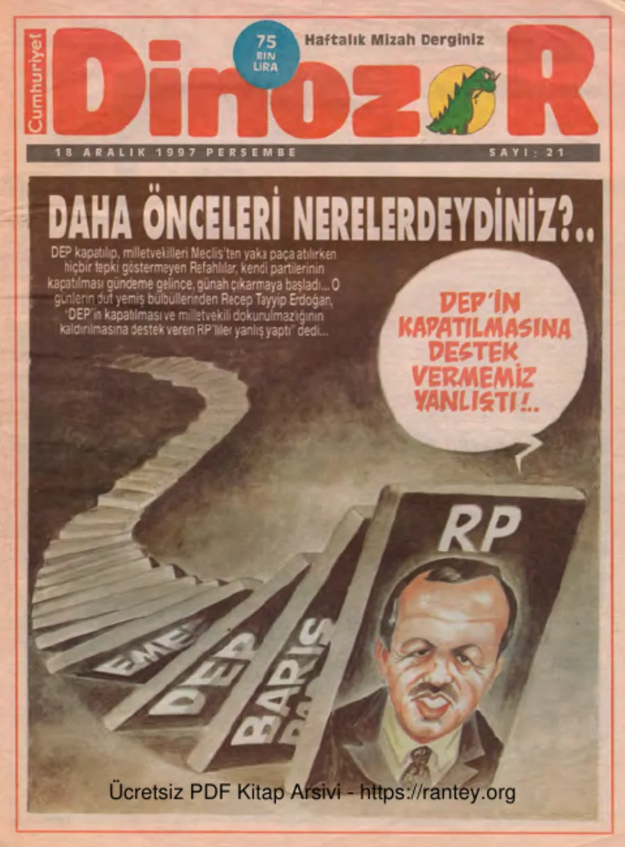 Dinozor Sayı 21 kapak görseli