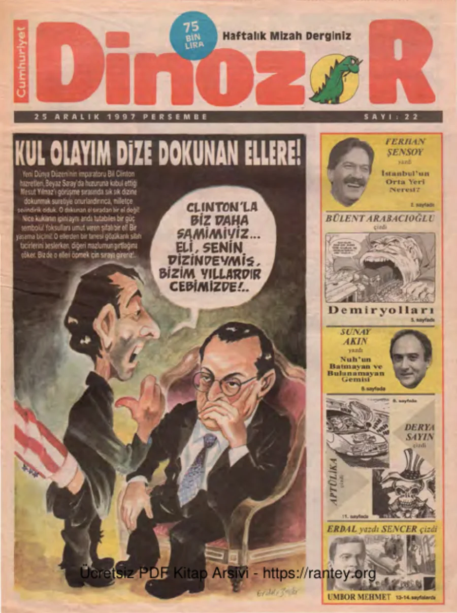 Dinozor Sayı 22 kapak görseli