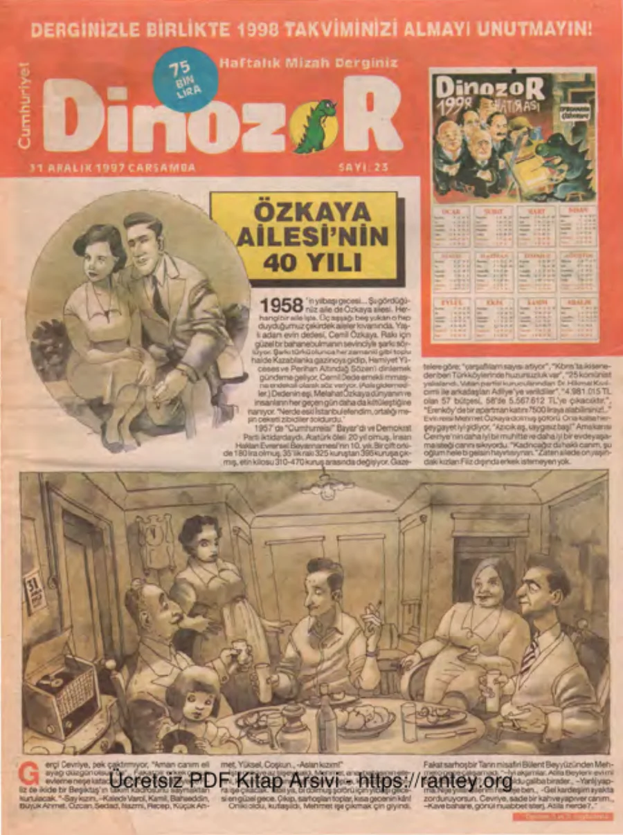 Dinozor Sayı 23 kapak görseli