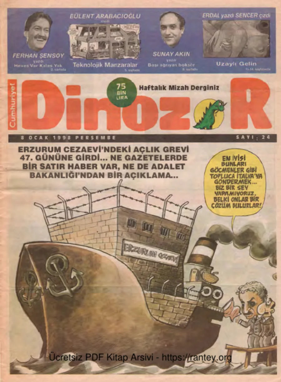 Dinozor Sayı 24 kapak görseli
