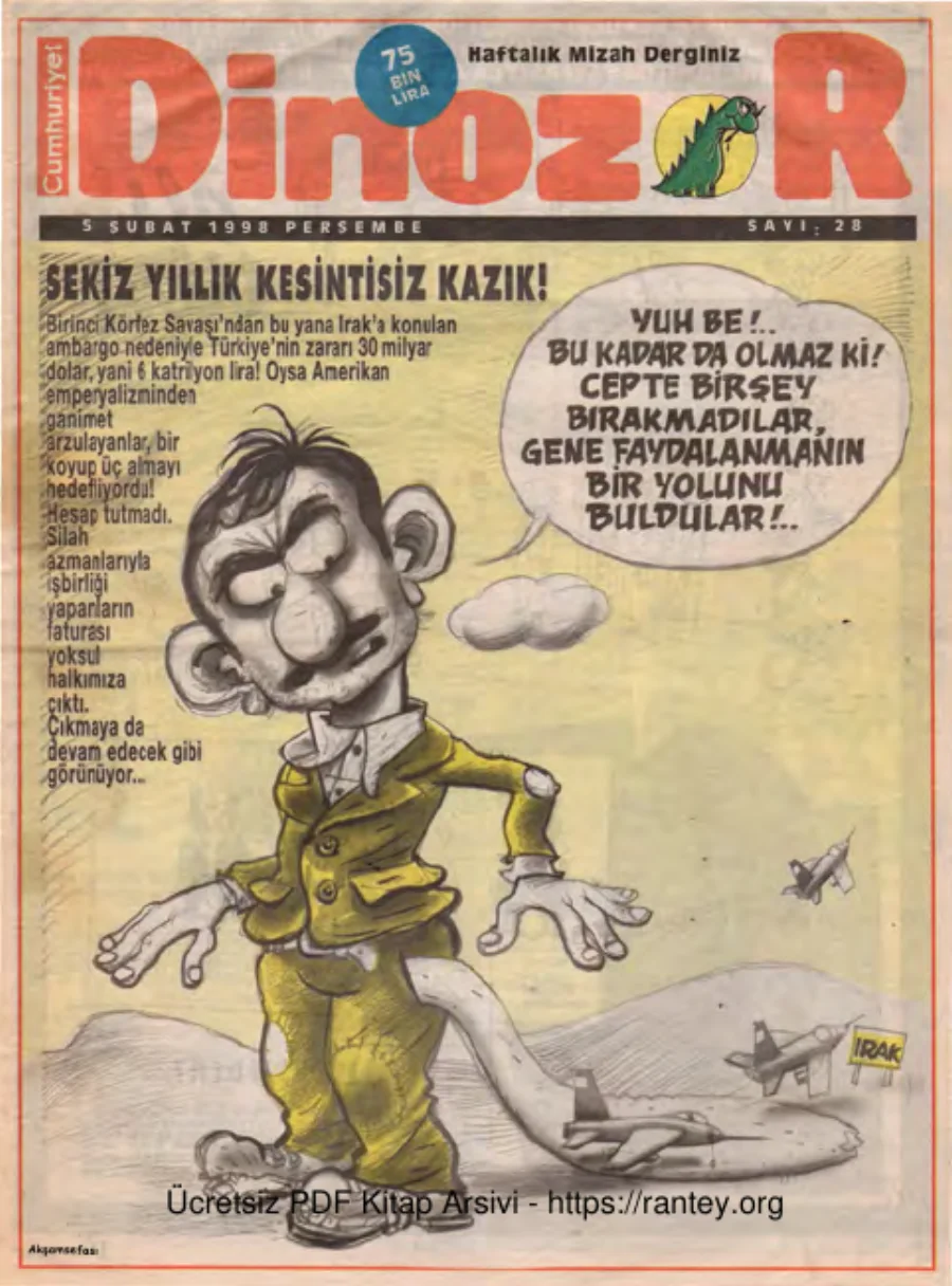 Dinozor Sayı 28 kapak görseli