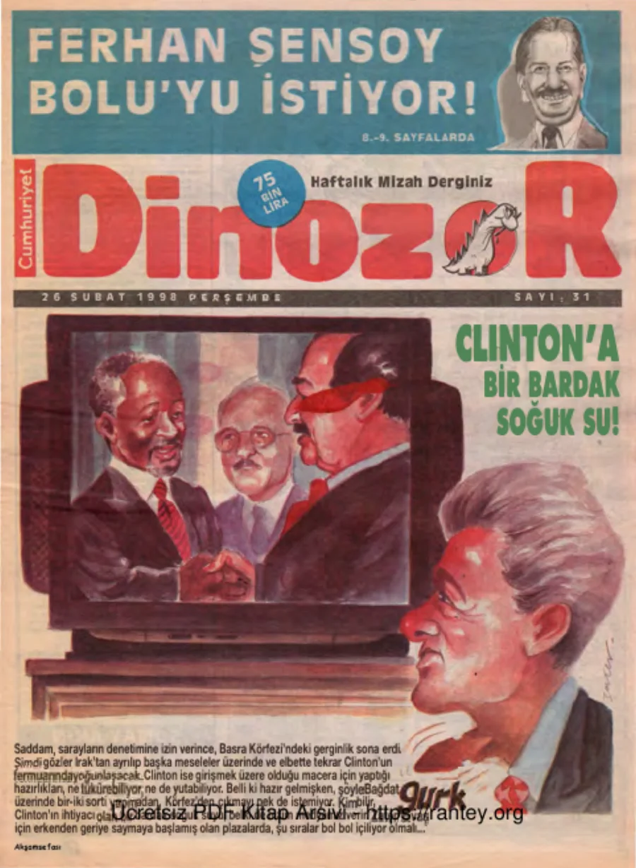 Dinozor Sayı 31 kapak görseli