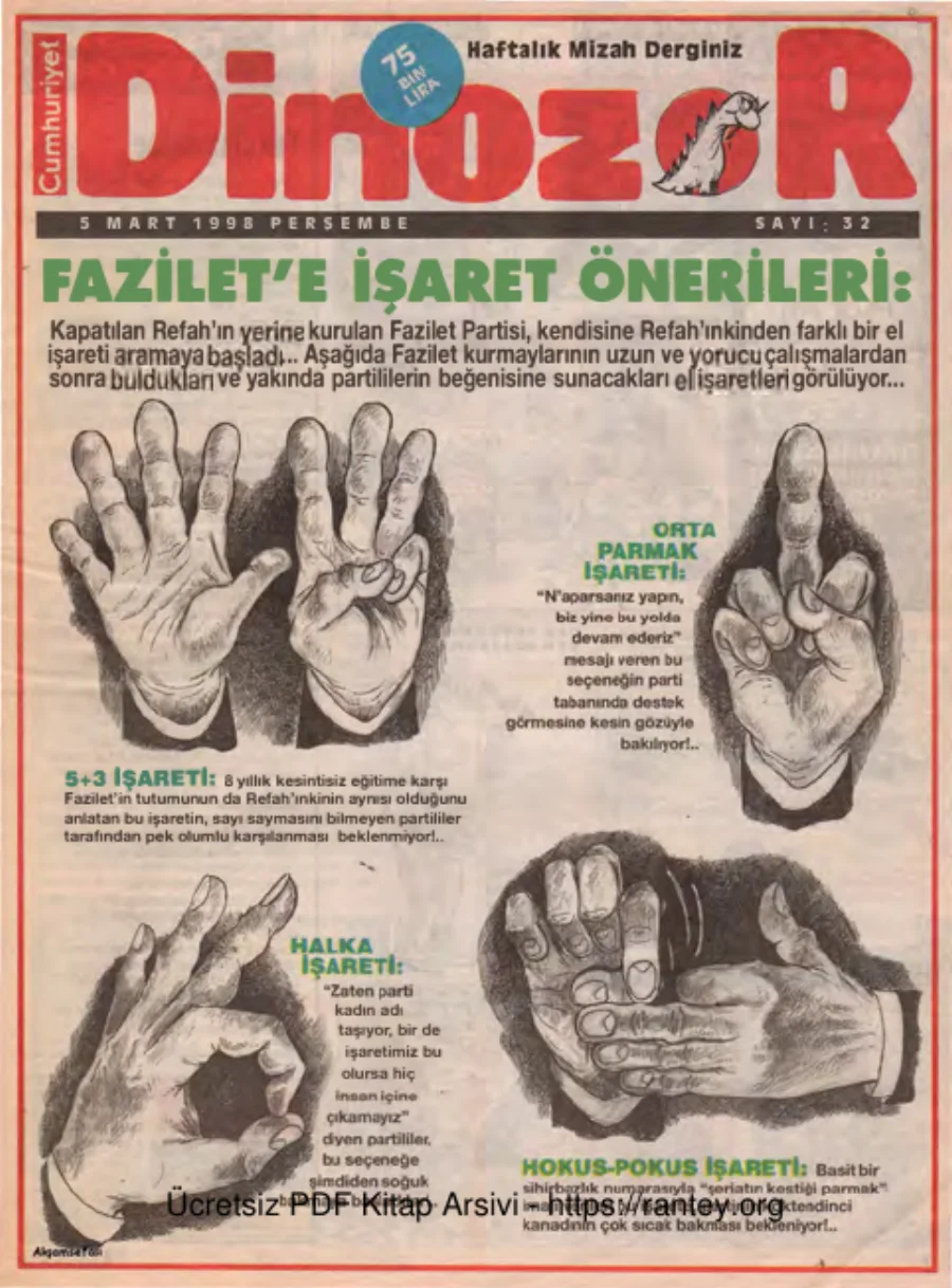 Dinozor Sayı 32 kapak görseli