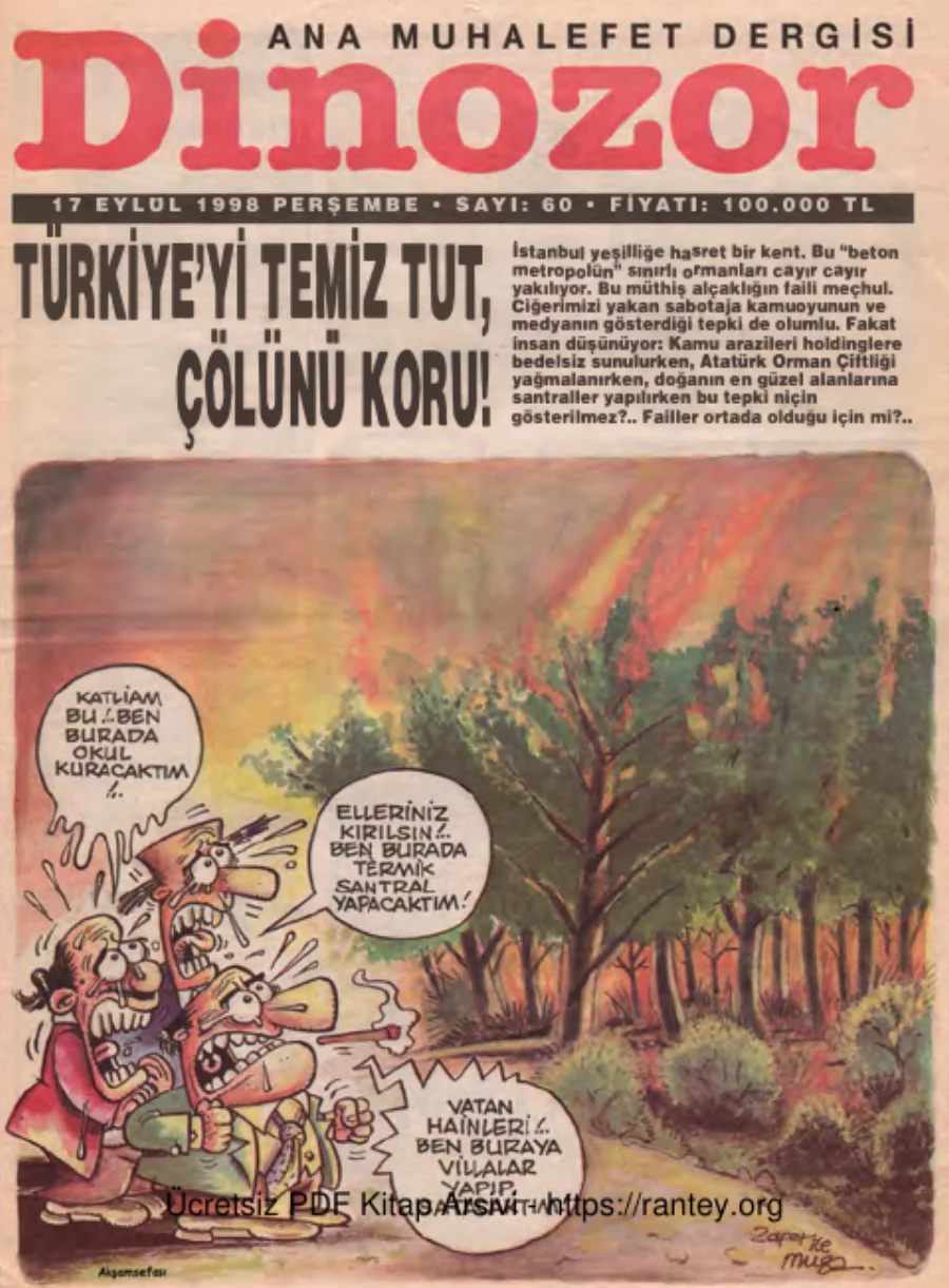 Dinozor Sayı 60 kapak görseli