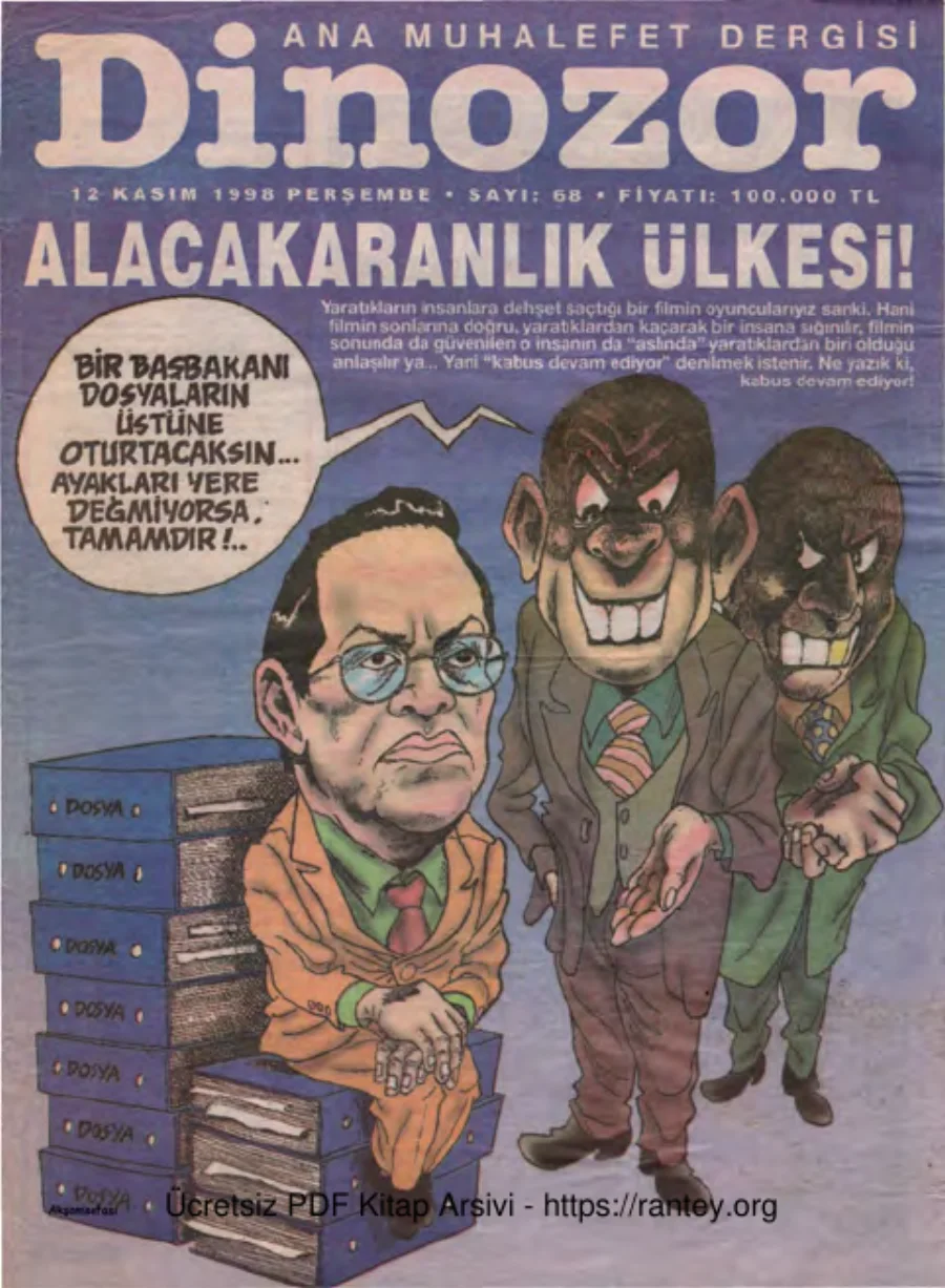 Dinozor Sayı 68 kapak görseli