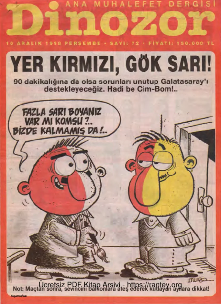 Dinozor Sayı 72 kapak görseli