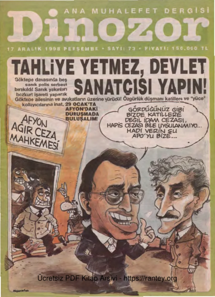 Dinozor Sayı 73 kapak görseli