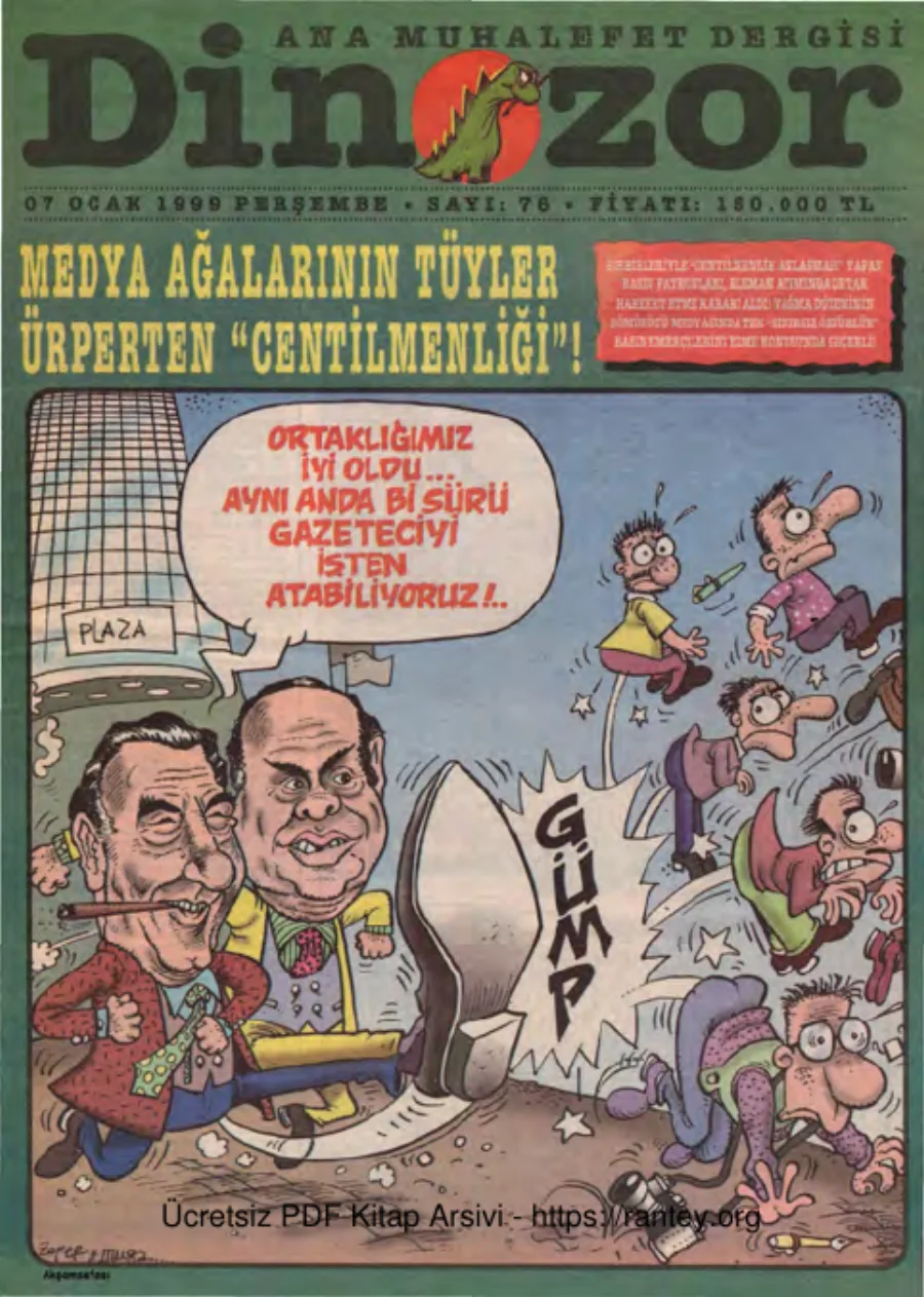 Dinozor Sayı 76 kapak görseli