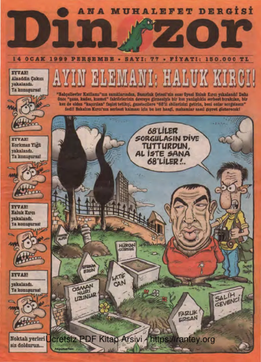 Dinozor Sayı 77 kapak görseli