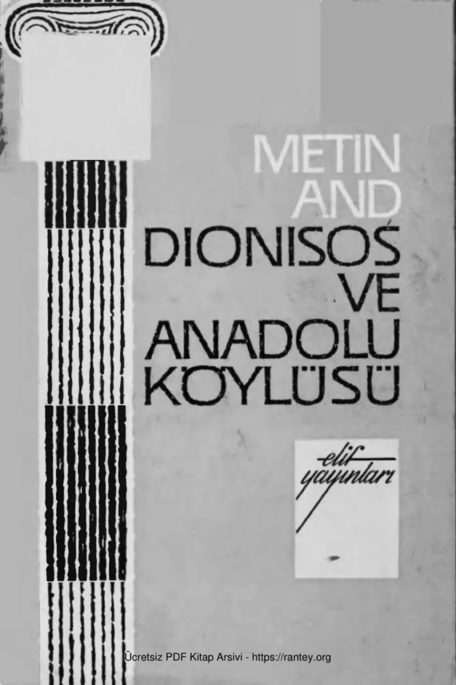 Dionisos ve Anadolu Köylüsü kapak görseli