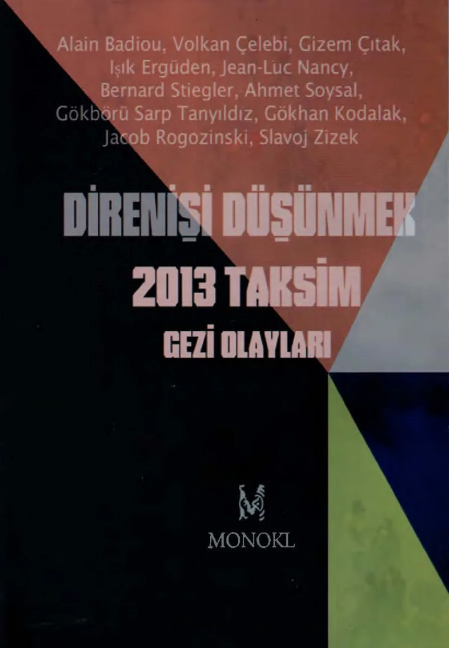 Direnişi Düşünmek 2013 Taksim Gezi Olayları kapak görseli