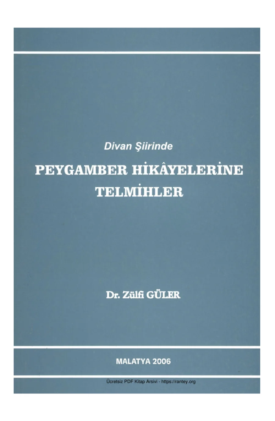 Divan Şiirinde Peygamber Hikayelerine Telmihler kapak görseli