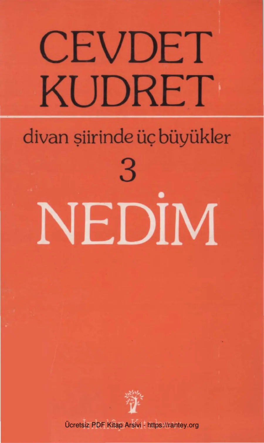 Divan Şiirinde Üç Büyükler III Nedim İnkılap Yayınları kapak görseli