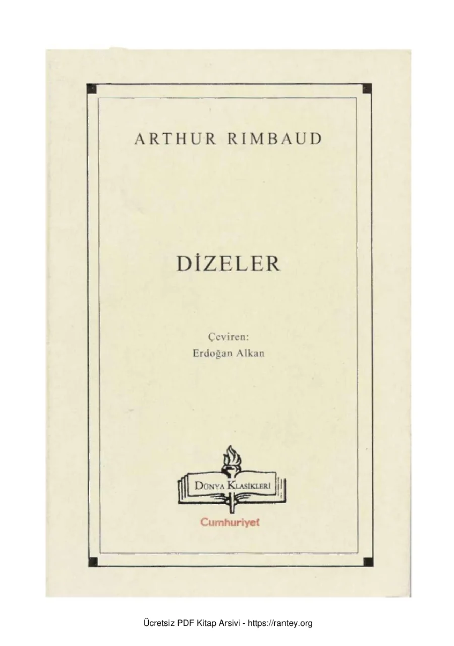 Dizeler kitap kapağı