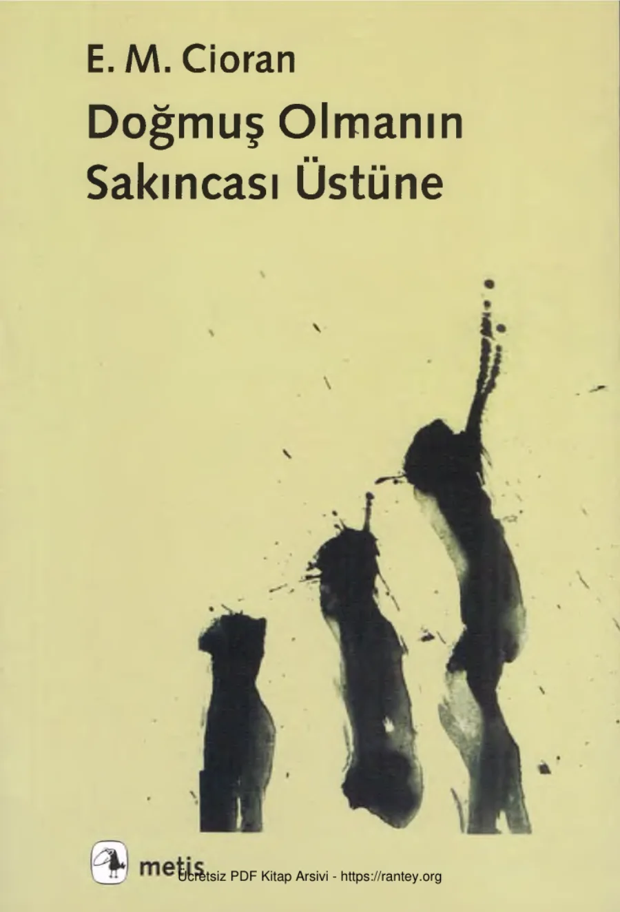 Doğmuş Olmanın Sakıncası Üzerine Metis A kapak görseli
