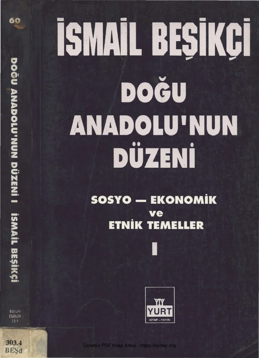 Doğu Anadolunun Düzeni Cilt I Yurt Yayınları kapak görseli