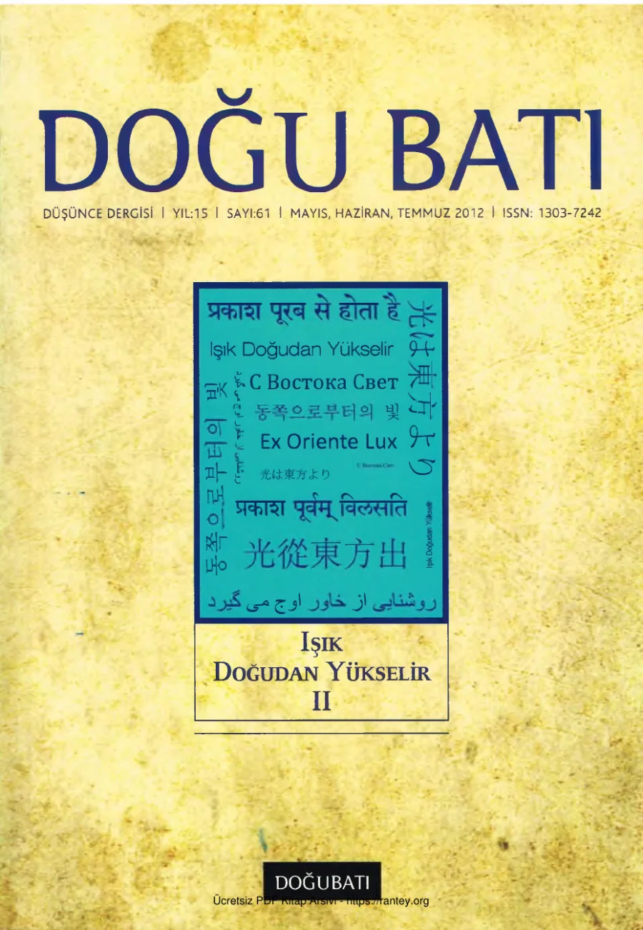 Doğu Batı Sayı 61 Işık Doğudan Yükselir II kapak görseli