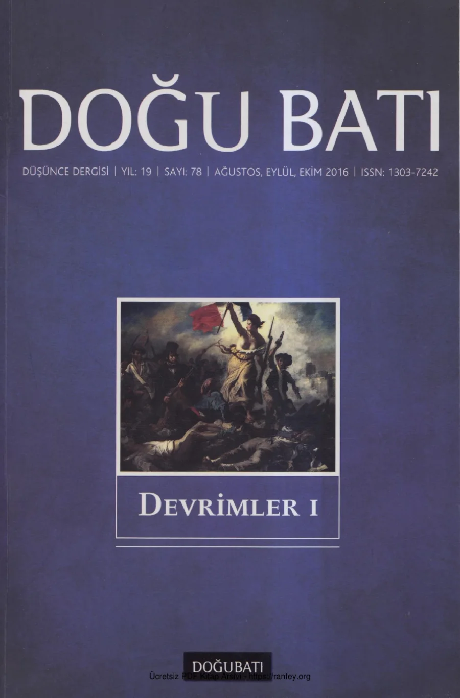 Doğu Batı Sayı 78 Devrimler I kapak görseli