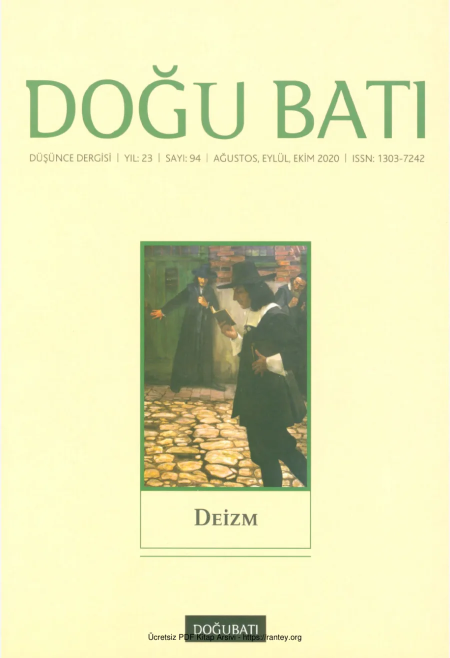 Doğu Batı Sayı 94 Deizm kapak görseli