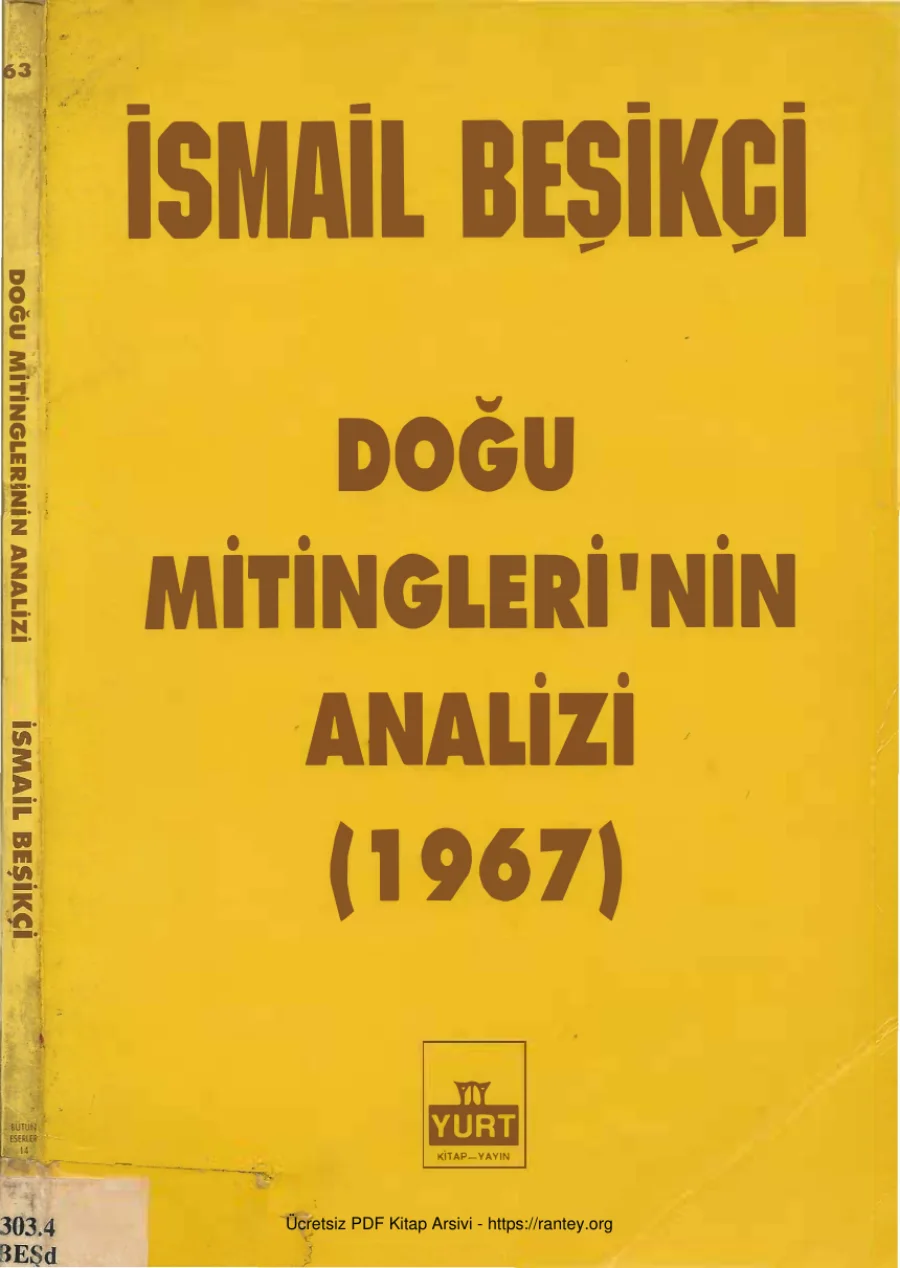 Doğu Mitinglerinin Analizi 1967 Yurt Yayınları kapak görseli