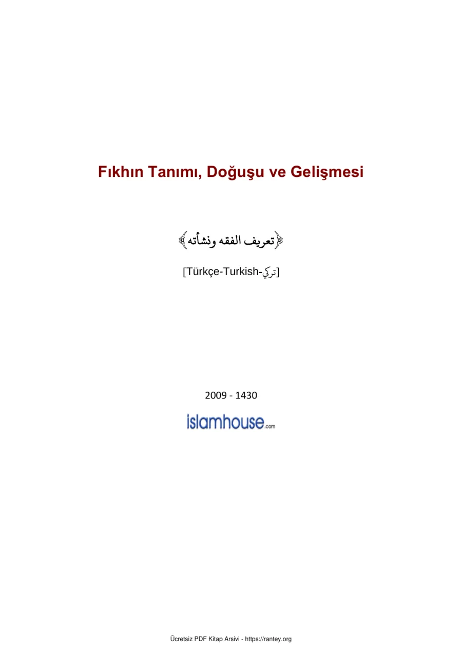 Doğuşu ve Gelişmesi Ebu Abdulmumin Tekin Mıhçı kapak görseli