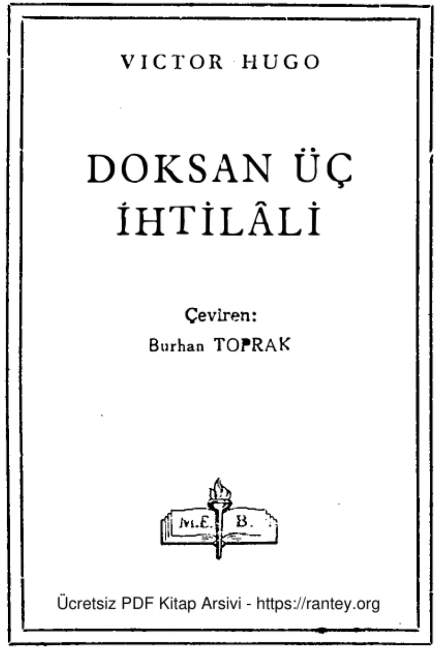 Doksan Üç İhtilali MEB Yayınları kapak görseli