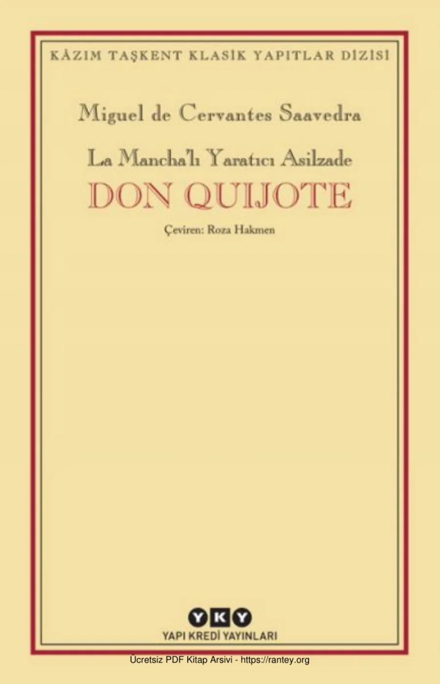 Don Quijote I kapak görseli