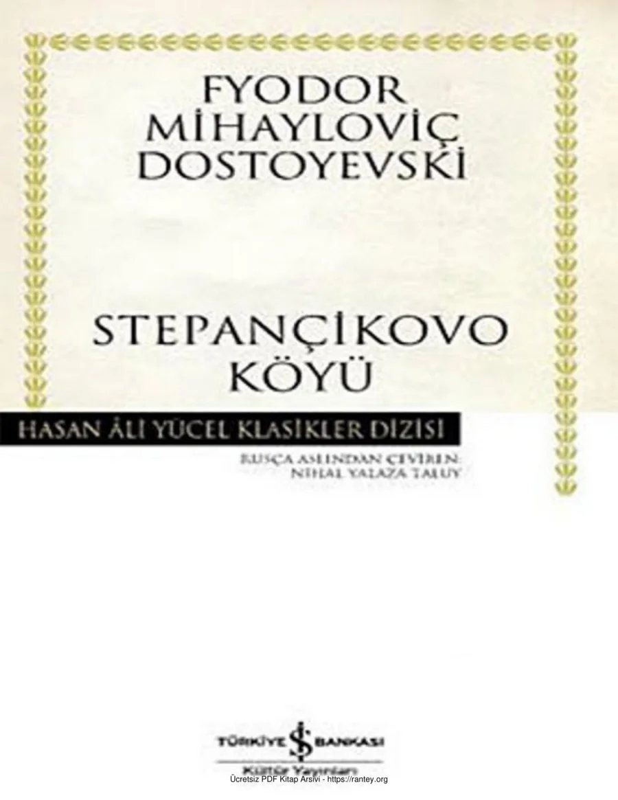 Dostoyevski Stepançikovo Köyü kapak görseli