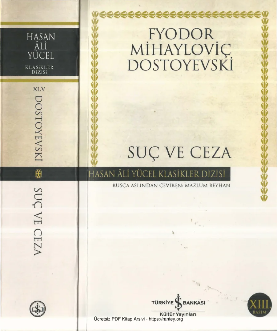 Dostoyevski Suç ve Ceza kapak görseli
