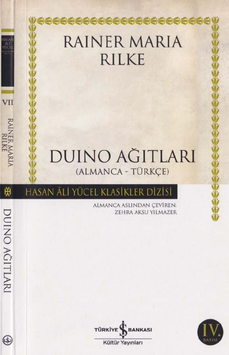 Duino Ağıtları Türkçe kapak görseli