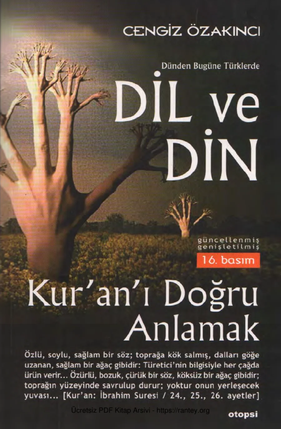 Dünden Bugüne Türklerde Dil ve Din Kuranı Doğru Anlamak Otopsi Yayınları kapak görseli