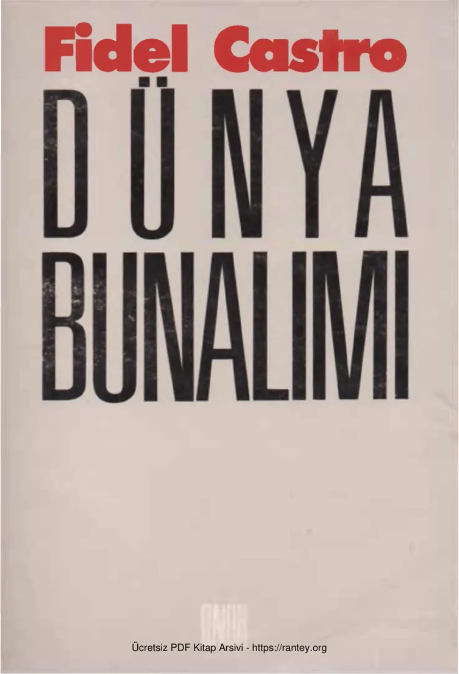 Dünya Bunalımı kapak görseli