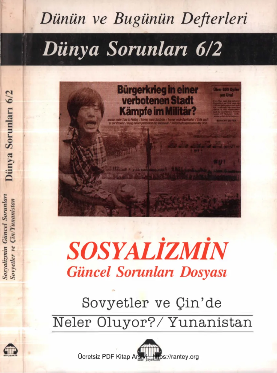 Dünya Sorunları Dizisi 6 2 Sosyalizmin Güncel Sorunları Dosyası kapak görseli