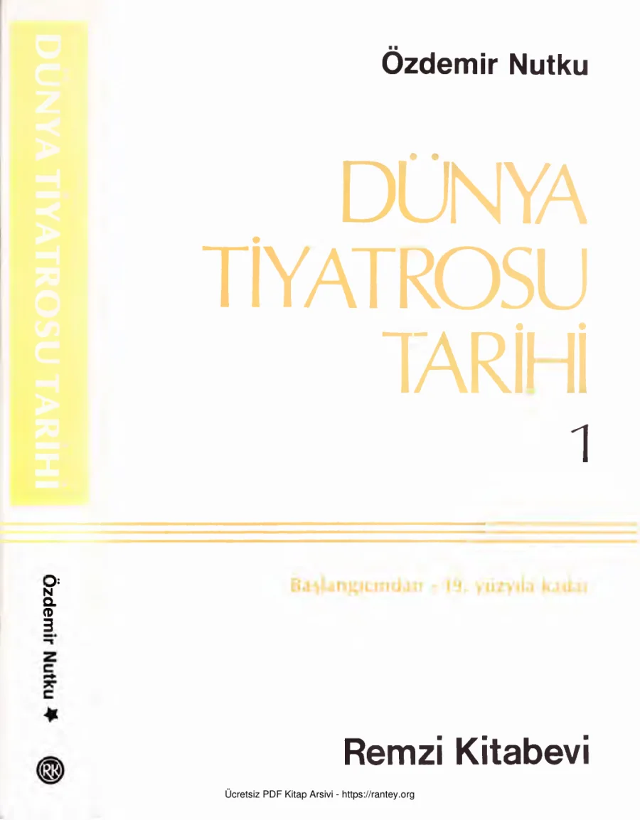 Dünya Tiyatrosu Tarihi Cilt 1 kapak görseli