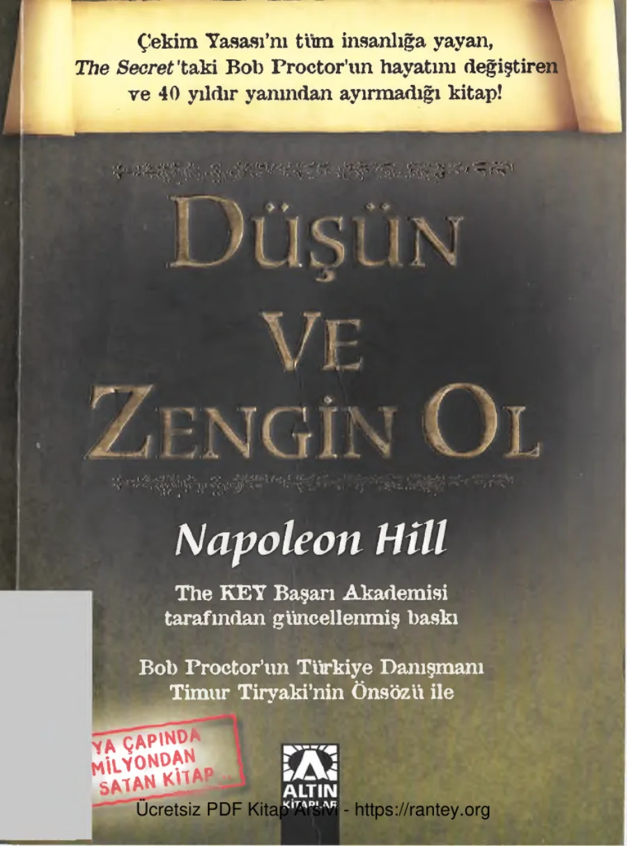 Düşün ve Zengin Ol kapak görseli