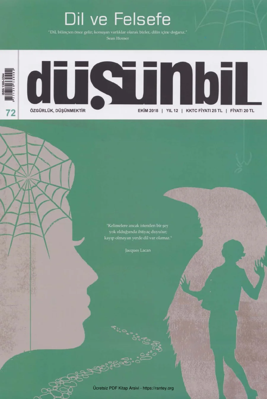 Düşünbil 072 Ekim 2018 Dil Felsefesi kapak görseli